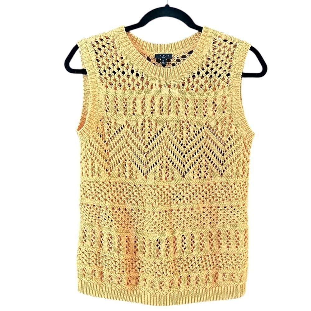 Talbots Open Stitch Tank - Picture 5 of 10